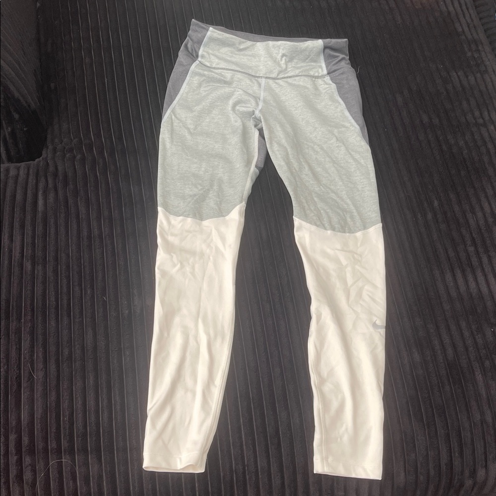 Nike Gray and White Women's Pants